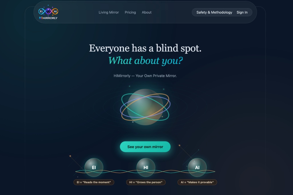HiMirrorly — Your Own Private Mirror, product hero screenshot